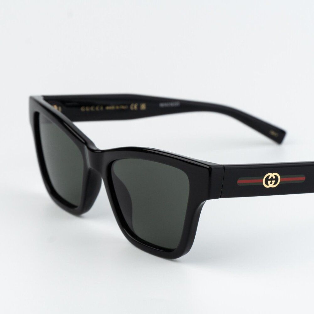 Gucci Women Sunglasses Black Grey Cat Eye GG1982S 001 NEW AUTHENTIC - Picture 5 of 10